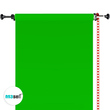 پرده سبز کروماکی 2x3 خارجی ضد چروک