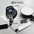 نور SMD سینمایی M3 Soft Light 5 ( دو کلوین ریموت کنترل + LCD )
