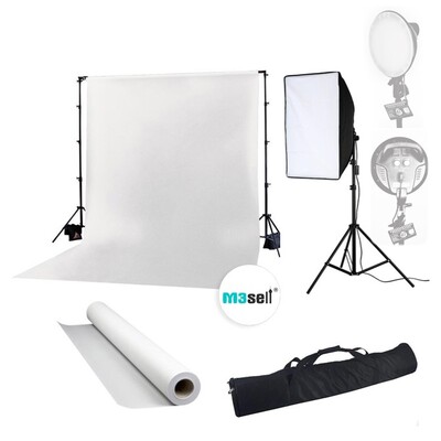 استودیو عکاسی سفید به همراه سافت باکس | White Studio Kit